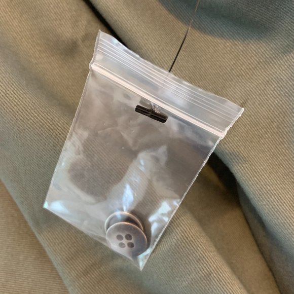 NWT Modcloth Olive Green V Neck Short Utility Dress - Picture 5 of 5